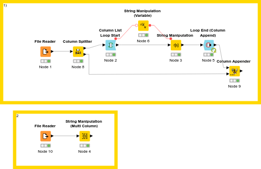 string manipulation multi columns — NodePit