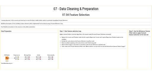 07.04 Feature Selection exercise — NodePit