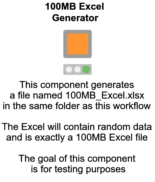 100 MB Excel File Generator — NodePit