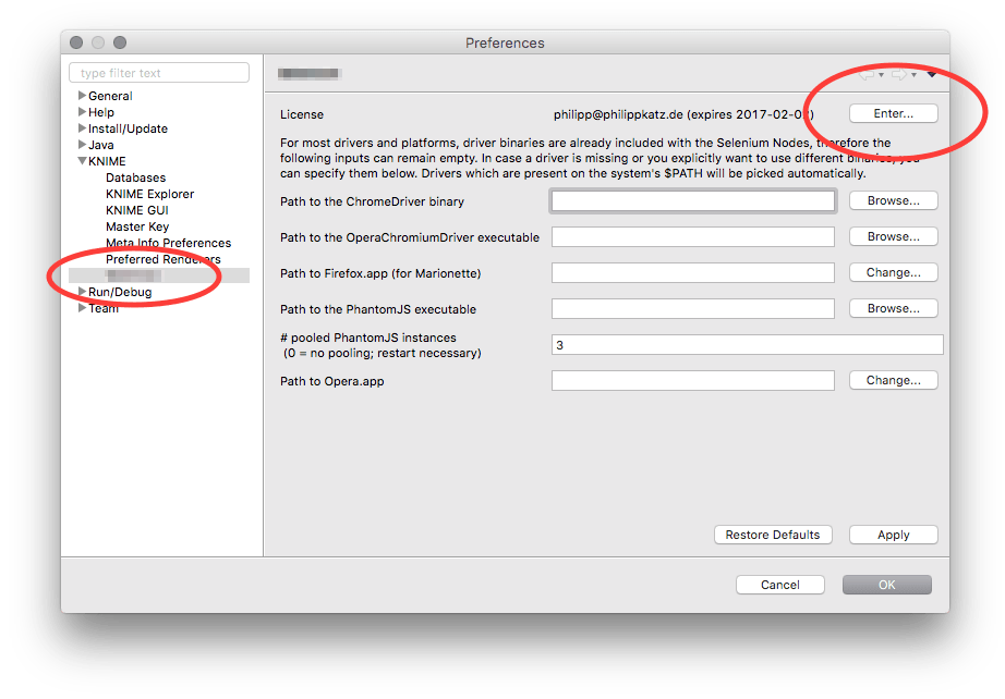 Enter Product License